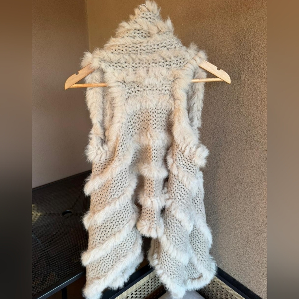 Revolve Elliatt Wander Cozy Rabbit Fur Sweater Vest - Picture 2 of 3